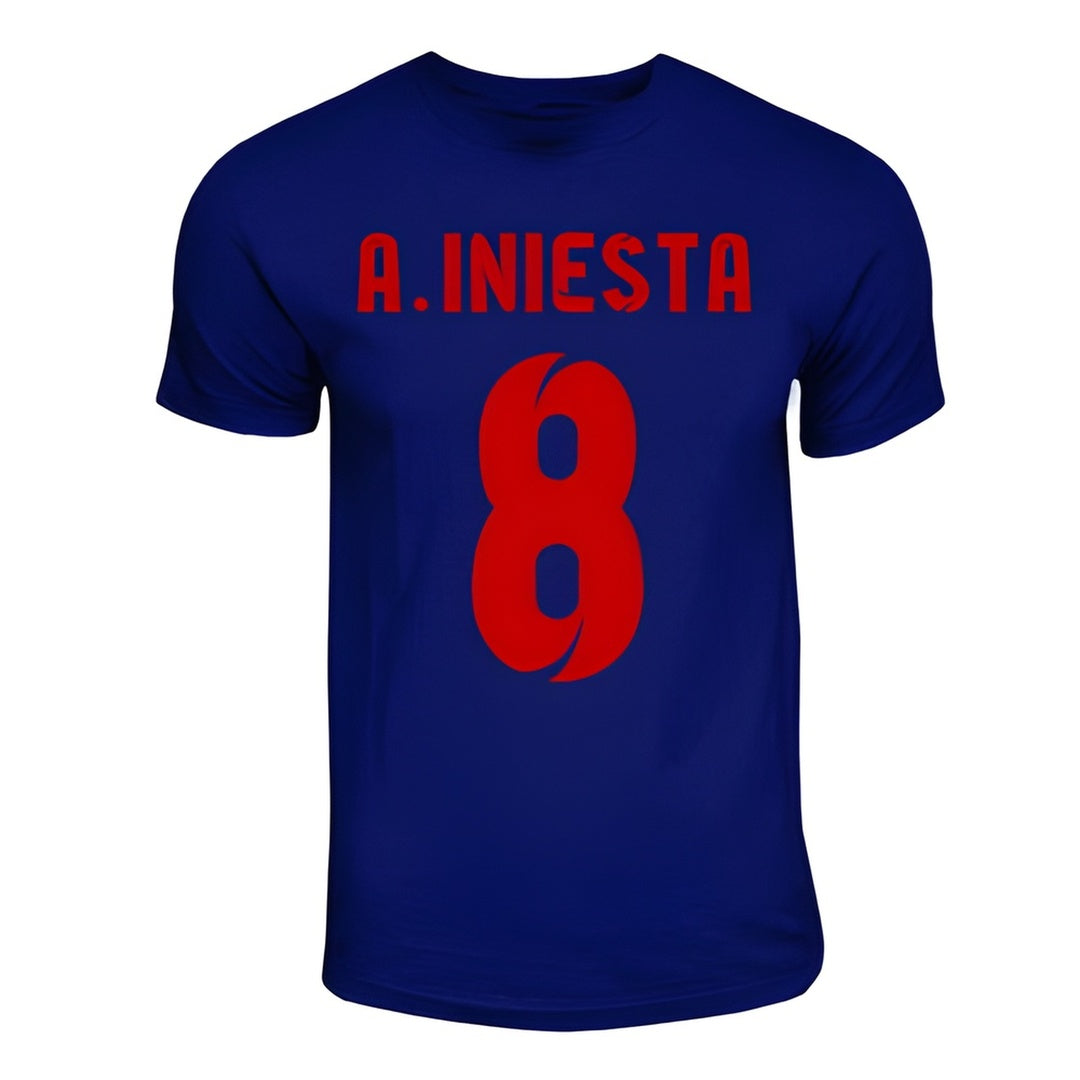 Andres Iniesta Barcelona Hero T-shirt (navy)_0