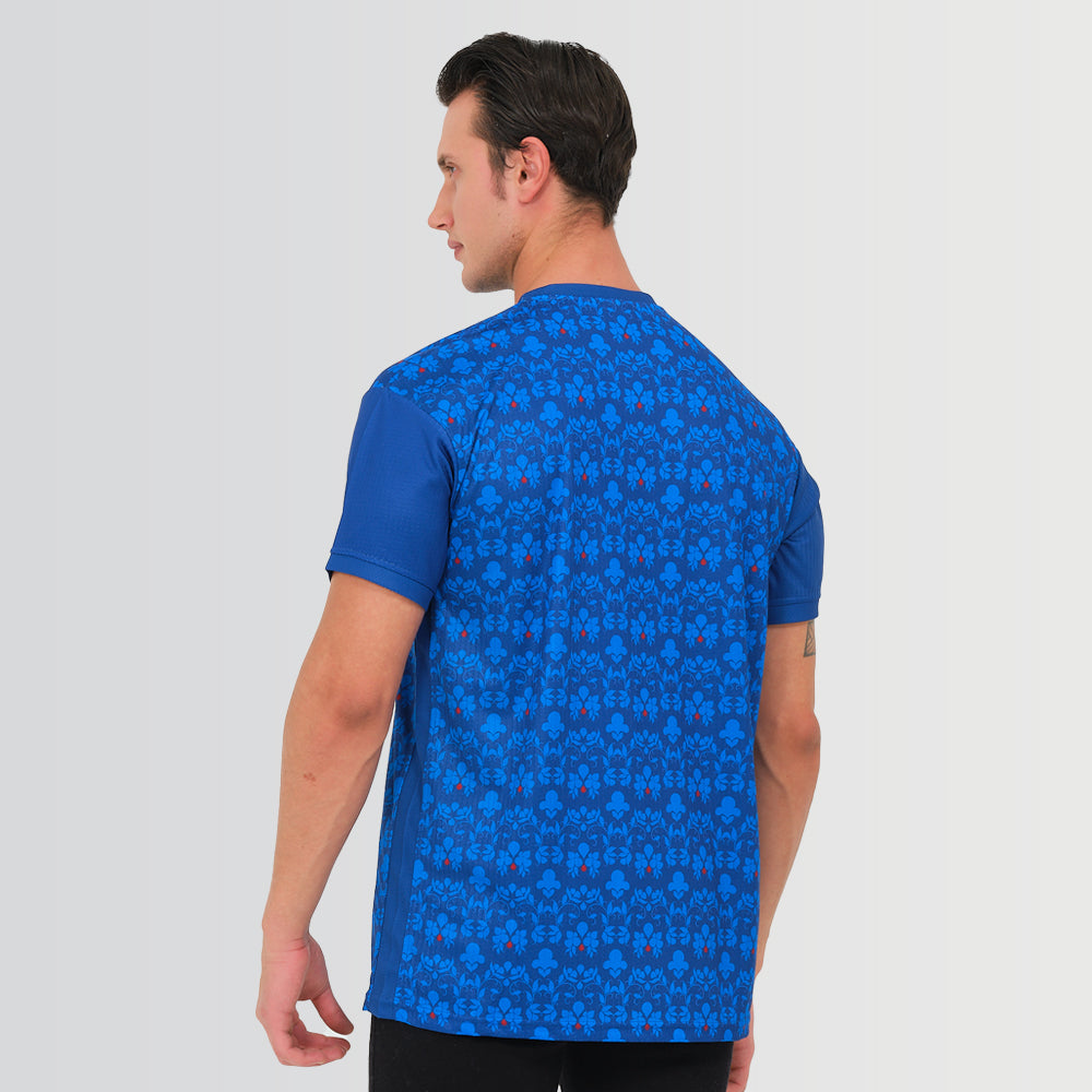 Italy Legacy Football Jersey Blue (Wolvate) Kids Short Sleeve_1