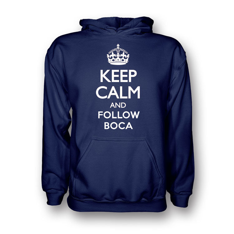 Keep Calm And Follow Boca Juniors Hoody (navy) - Kids_0