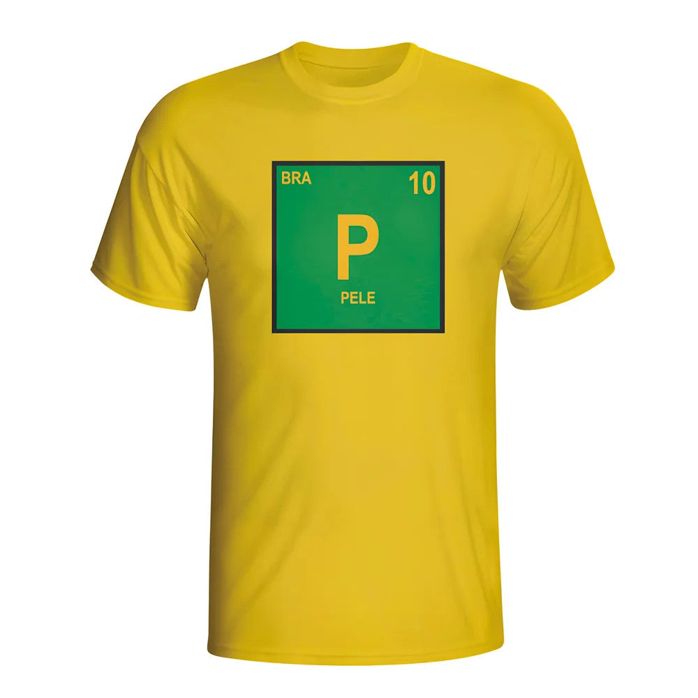 Pele Brazil Periodic Table T-shirt (yellow) - Kids_0