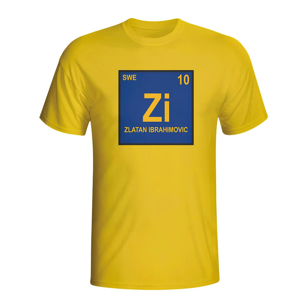 Zlatan Ibrahimovic Sweden Periodic Table T-shirt (yellow) - Kids_1