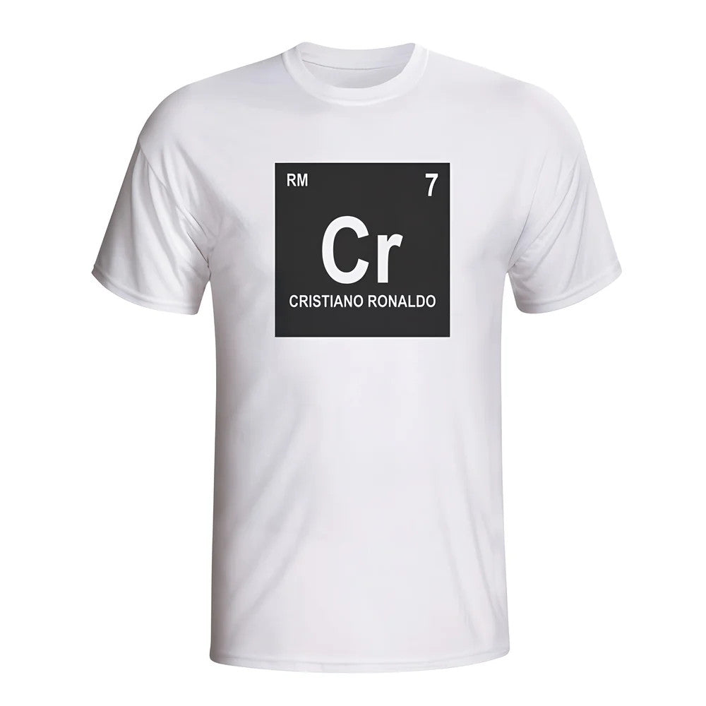 Cristiano Ronaldo Real Madrid Periodic Table T-shirt (white) - Kids_1