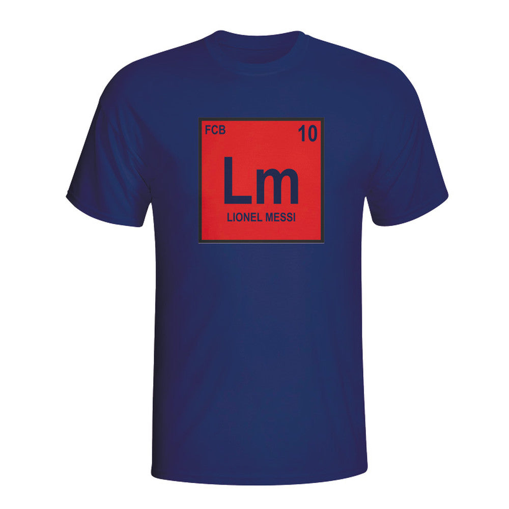 Lionel Messi Barcelona Periodic Table T-shirt (navy) - Kids_1