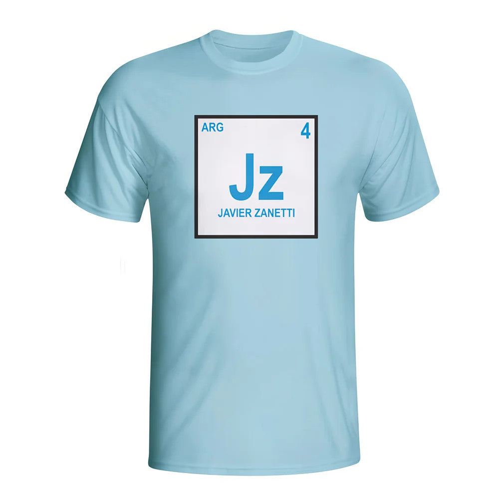 Javier Zanetti Argentina Periodic Table T-shirt (sky Blue) - Kids_0