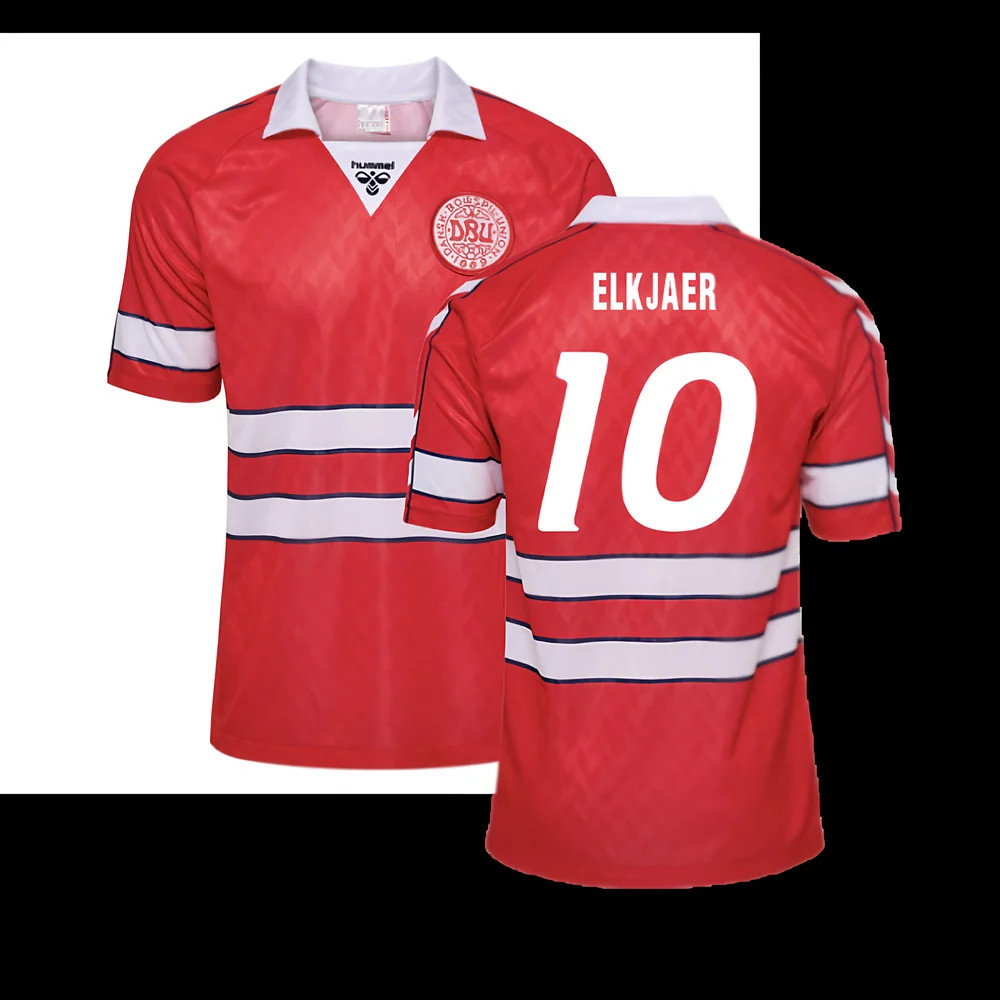 1988 Denmark Home Retro Shirt (Elkjaer 10)_0