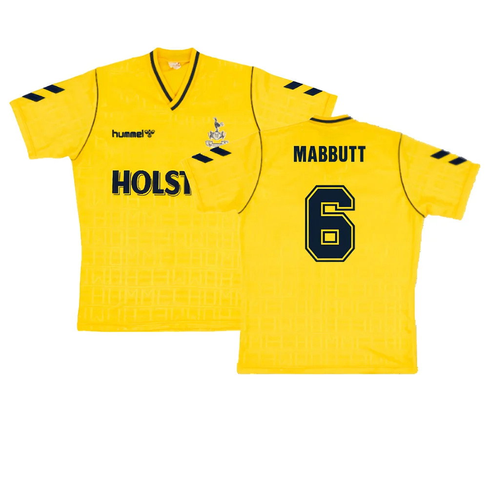 1988 Tottenham Away Hummel Retro Shirt (Mabbutt 6)_0