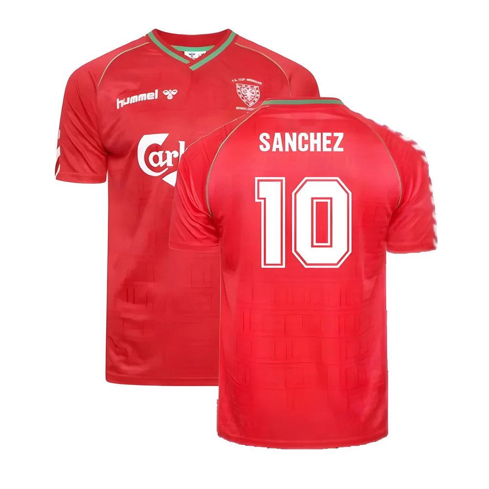 1988 Wimbledon Hummel Retro Away Shirt (Sanchez 10)_0