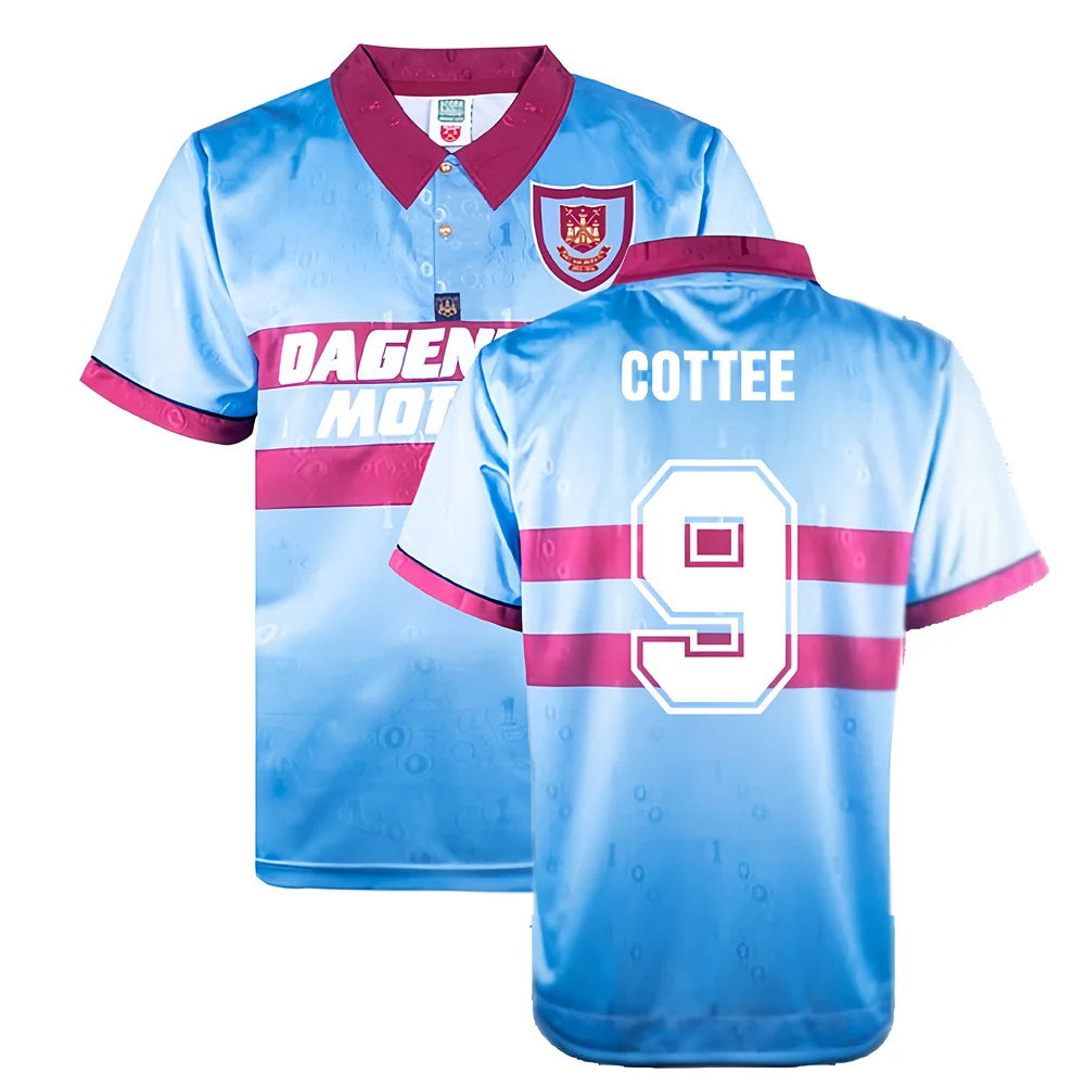 1995-1996 West Ham Away Retro Shirt (Cottee 9)_0