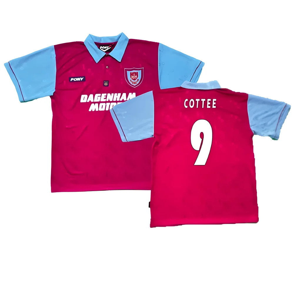 1995-1996 West Ham Centenary Pony Home Shirt (Cottee 9)_0