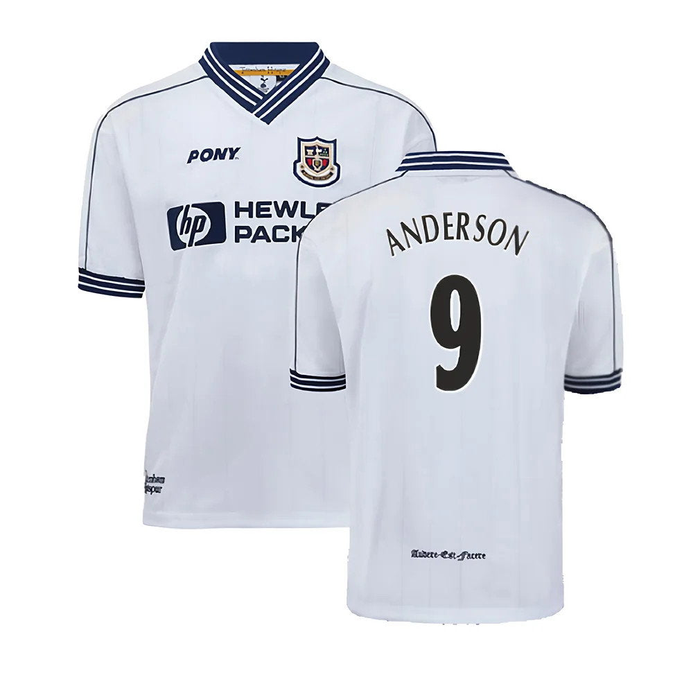 1997-1999 Tottenham Home Pony Retro Shirt (Anderson 9)_0