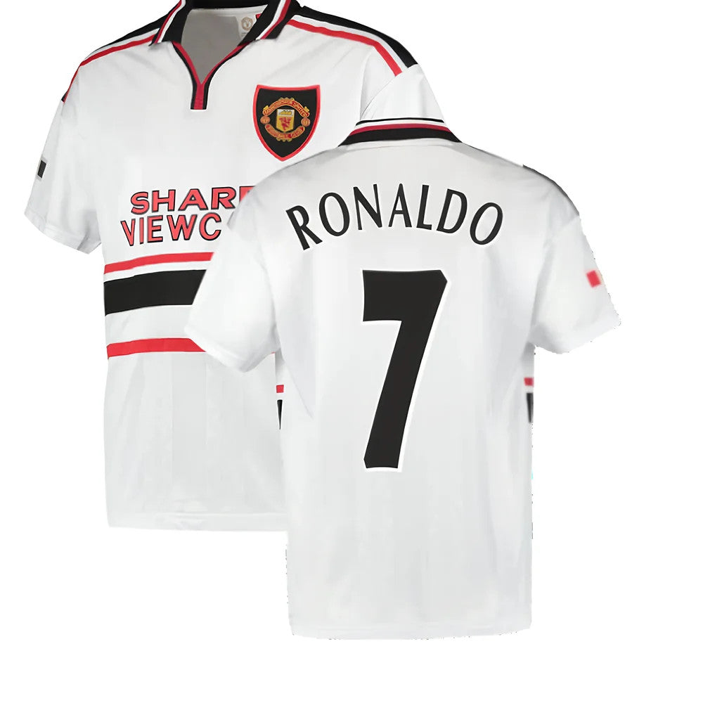 1999 Manchester United Away Football Shirt (RONALDO 7)_0