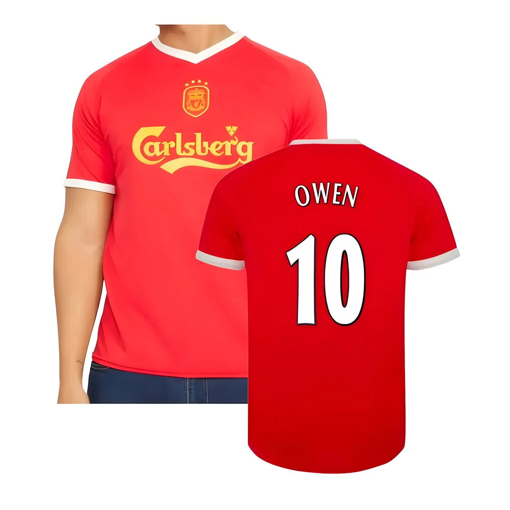 2001-2003 Liverpool Retro Euro Home Shirt (Owen 10)_0