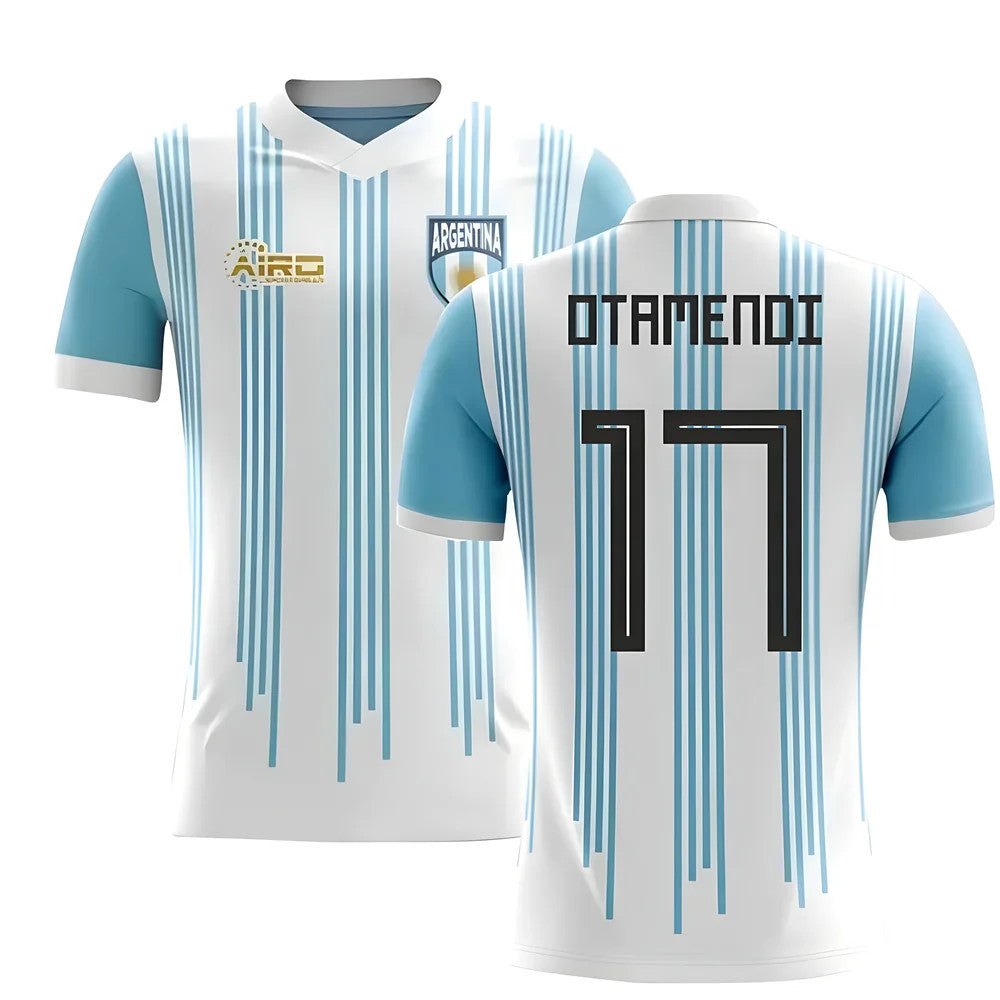 2025-2026 Argentina Home Concept Football Shirt (Otamendi 17)_0