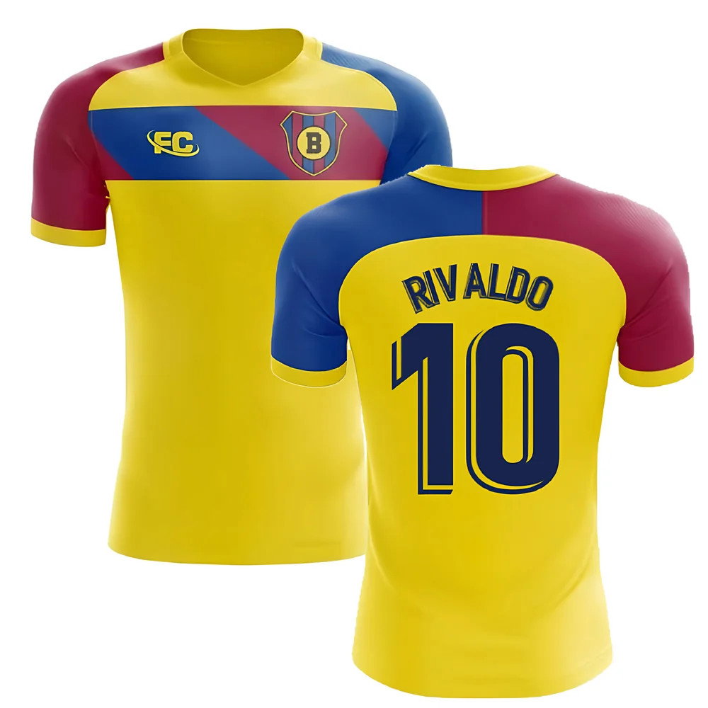 2018-2019 Barcelona Fans Culture Away Concept Shirt (Rivaldo 10)_0