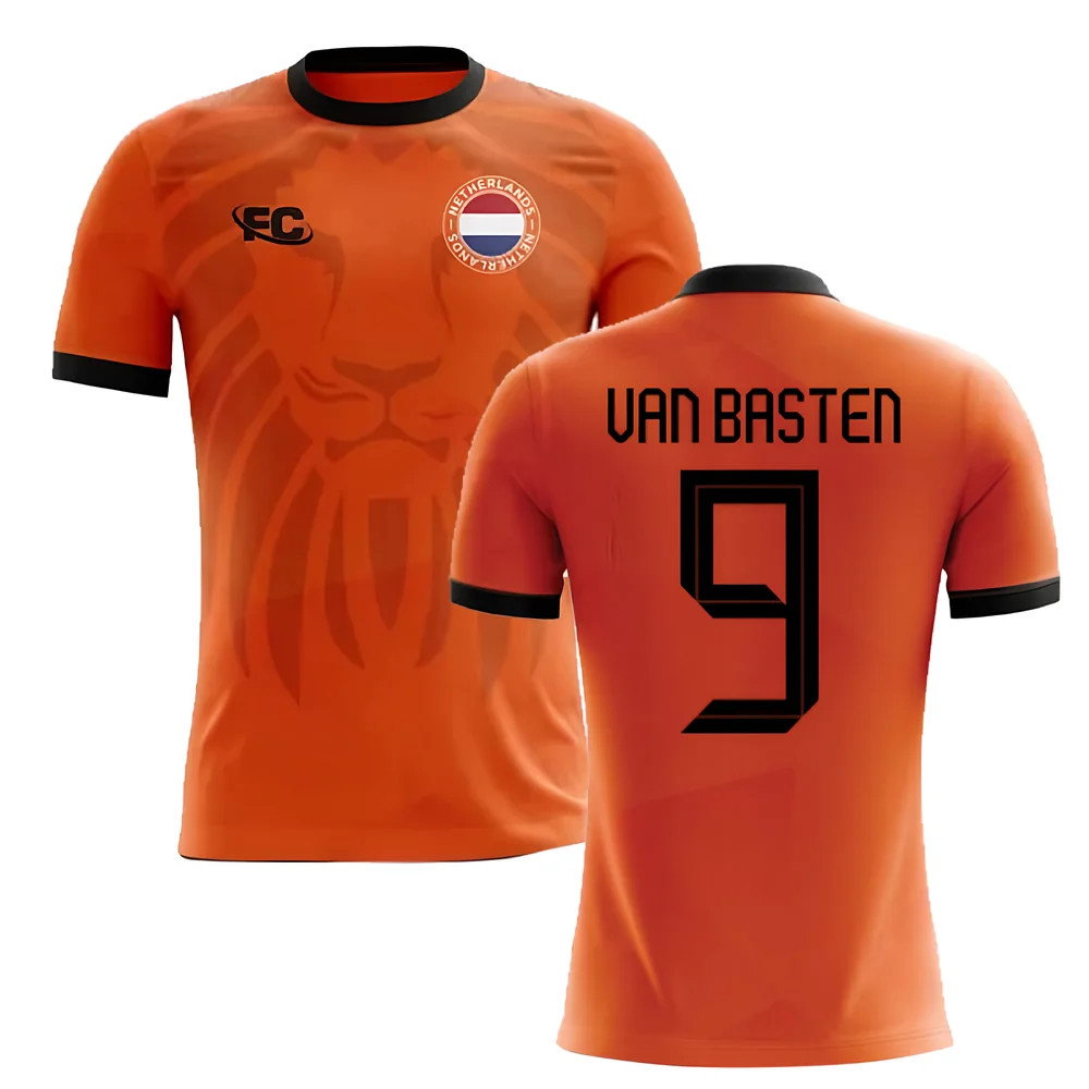 2018-2019 Holland Fans Culture Home Concept Shirt (VAN BASTEN 9)_0