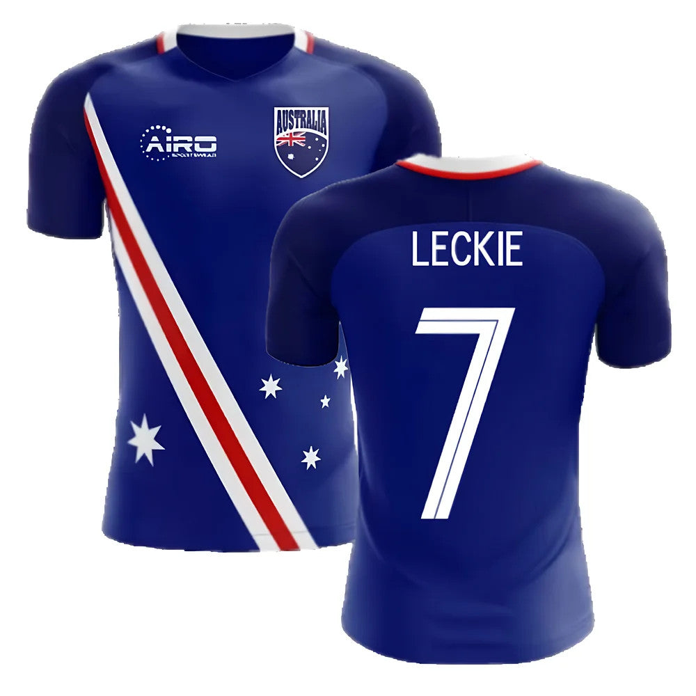 2025-2026 Australia Flag Away Concept Football Shirt (Leckie 7)_0