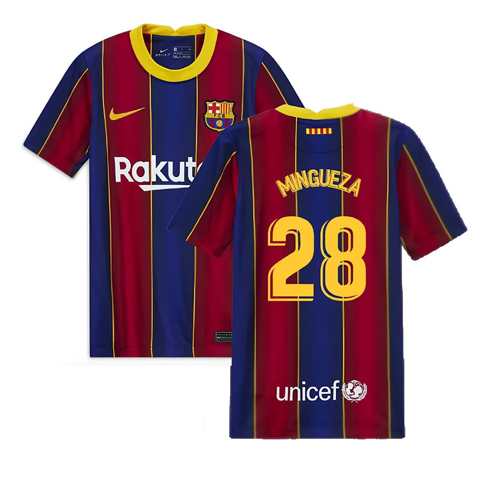 2020-2021 Barcelona Home Jersey (Kids) (MINGUEZA 28)_0
