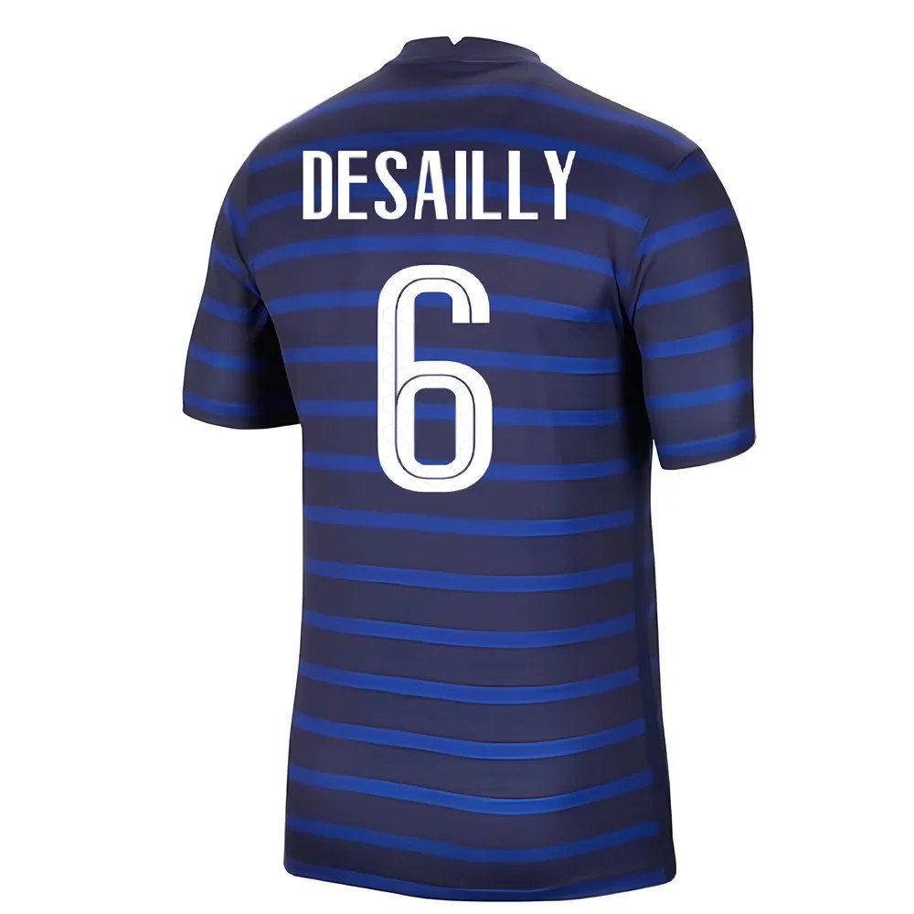 2020-2021 France Home Nike Football Shirt (DESAILLY 6)_0