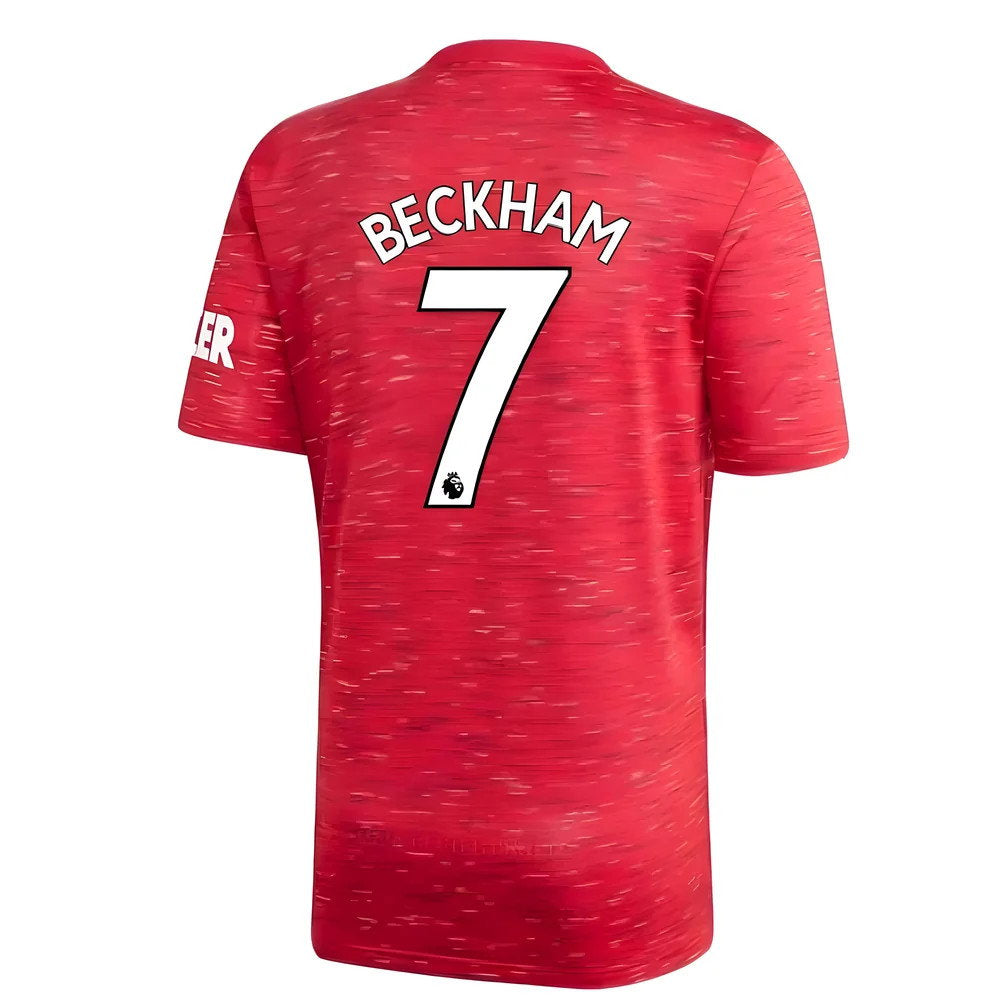 2020-2021 Man Utd Adidas Home Football Shirt (BECKHAM 7)_0