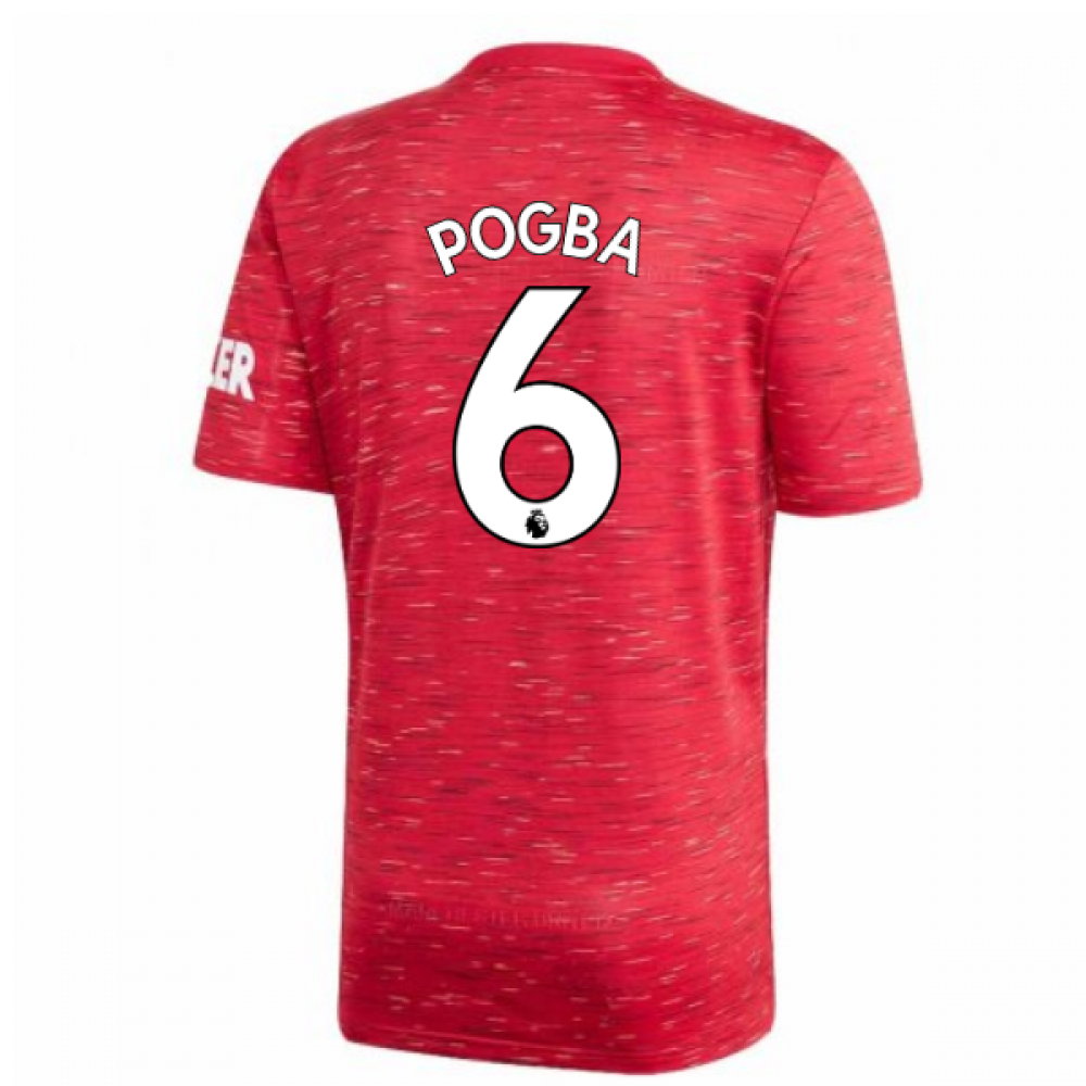 2020-2021 Man Utd Adidas Home Football Shirt (Kids) (POGBA 6)_0