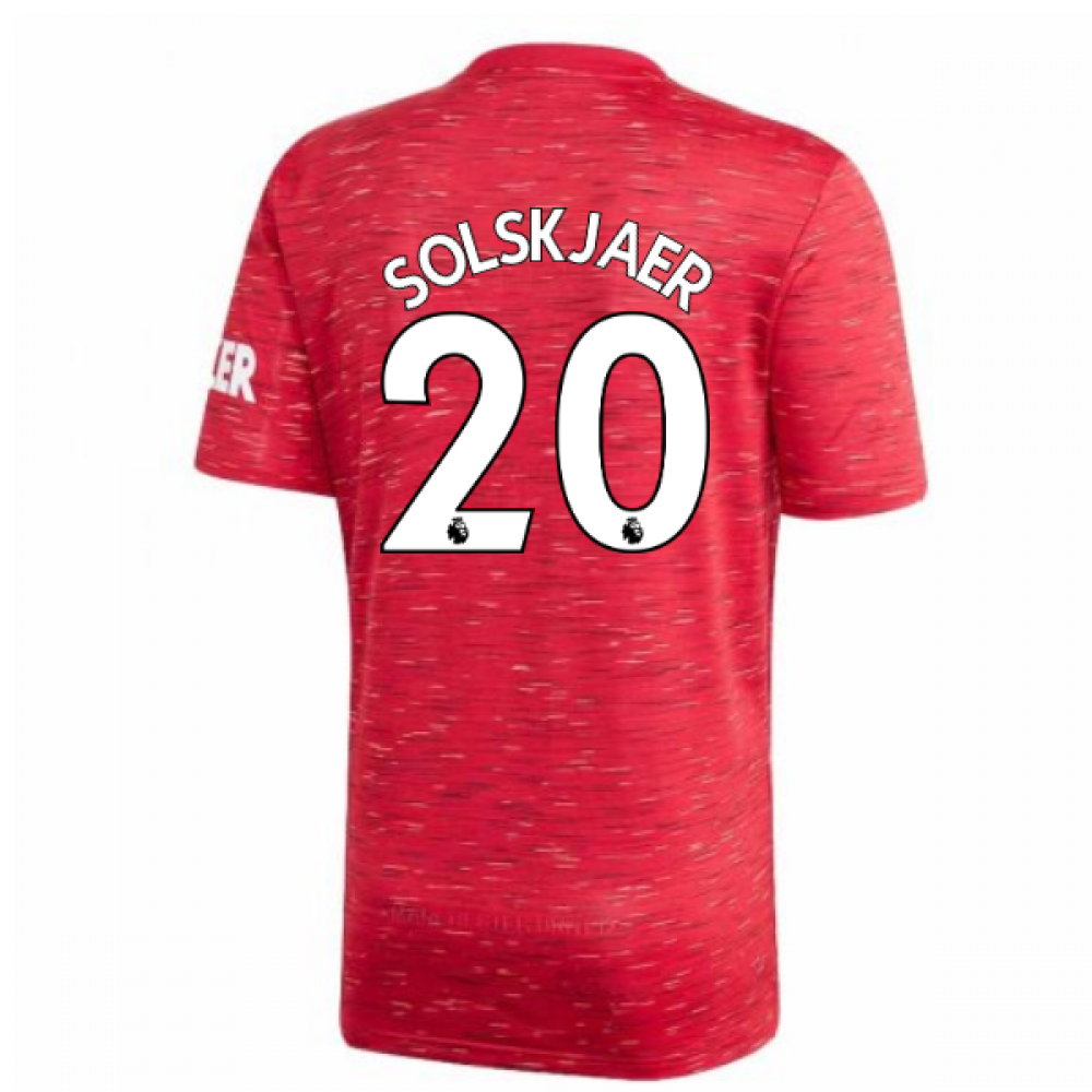 2020-2021 Man Utd Adidas Home Football Shirt (SOLSKJAER 20)_0