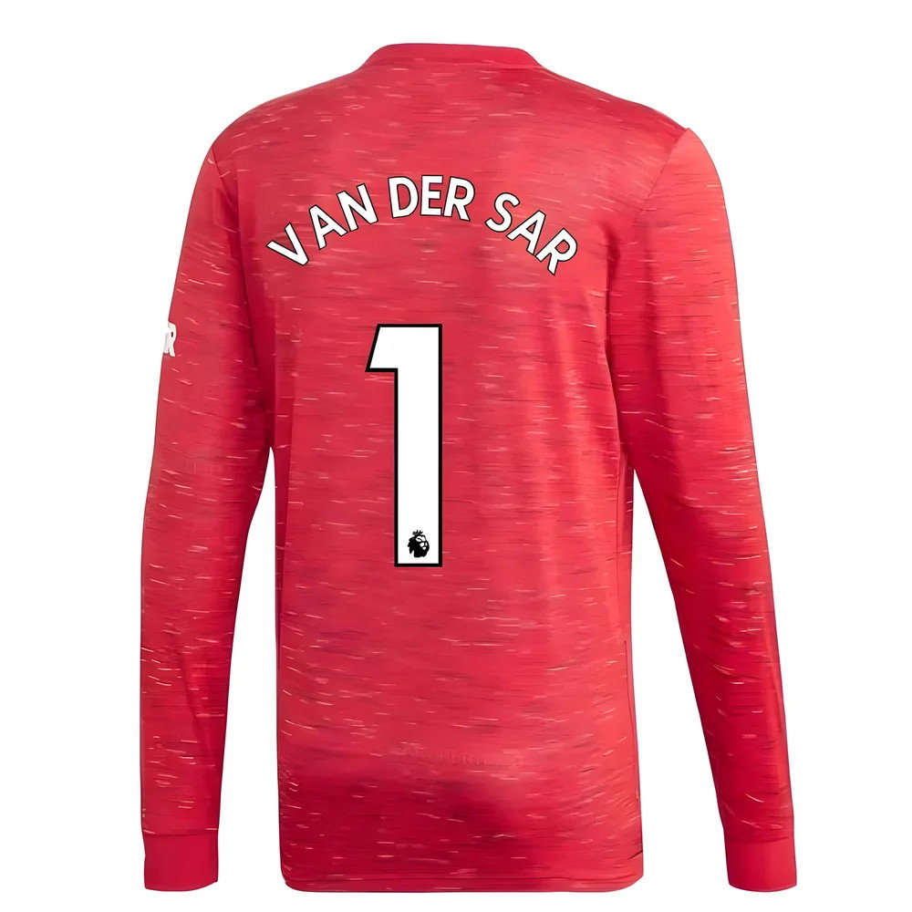 2020-2021 Man Utd Adidas Home Long Sleeve Shirt (VAN DER SAR 1)_0