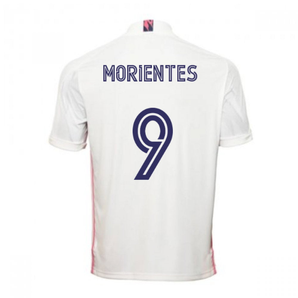 2020-2021 Real Madrid Adidas Home Football Shirt (MORIENTES 9)_0