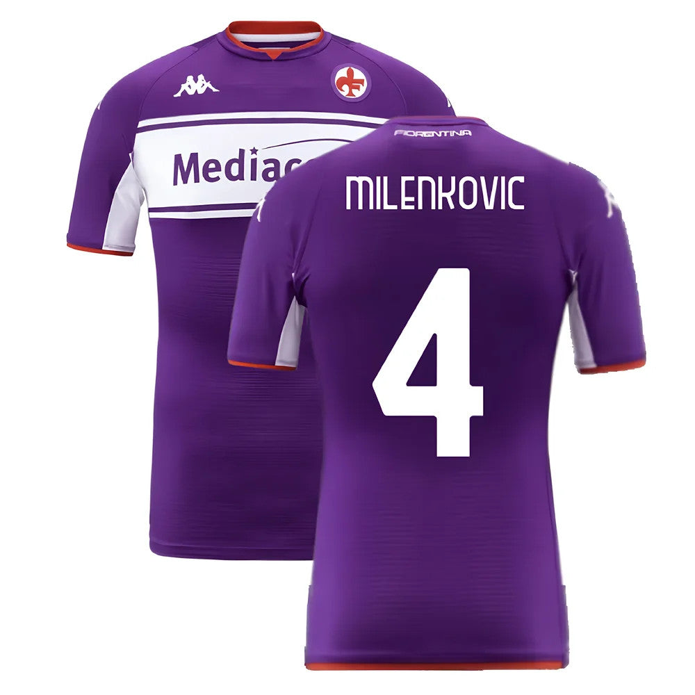 2021-2022 Fiorentina Home Shirt (MILENKOVIC 4)_0