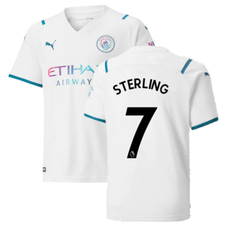 2021-2022 Man City Away Shirt (Kids) (STERLING 7)_0
