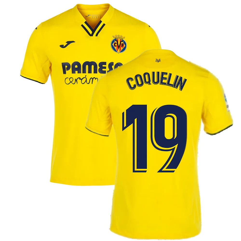 2021-2022 Villarreal Home Shirt (COQUELIN 19)_0
