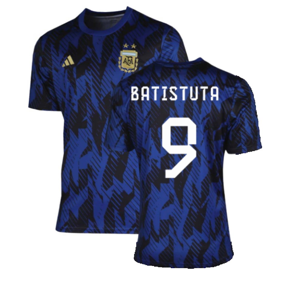 2022-2023 Argentina Pre-Match Shirt (Blue) (BATISTUTA 9)_0