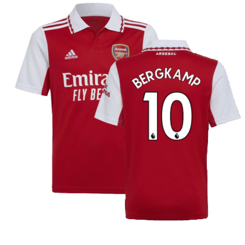 2022-2023 Arsenal Home Shirt (Kids) (BERGKAMP 10)_0