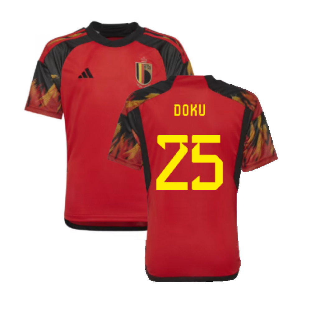 2022-2023 Belgium Home Shirt (Kids) (Doku 25)_0