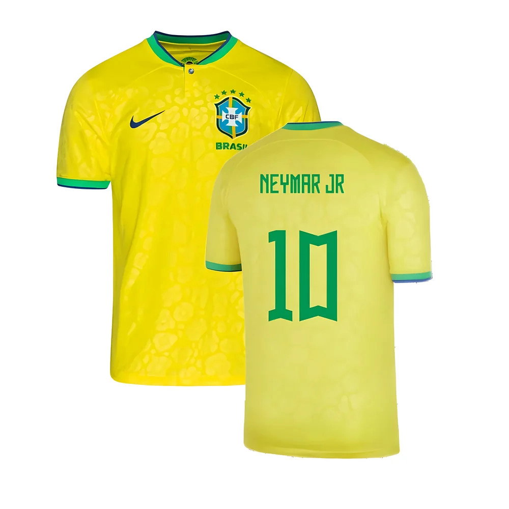 2022-2023 Brazil Little Boys Home Shirt (Neymar JR 10)_0
