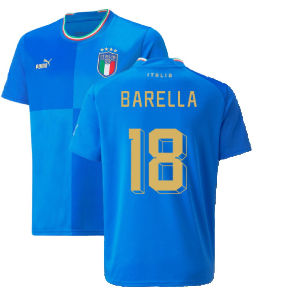2022-2023 Italy Home Shirt (Kids) (BARELLA 18)_0