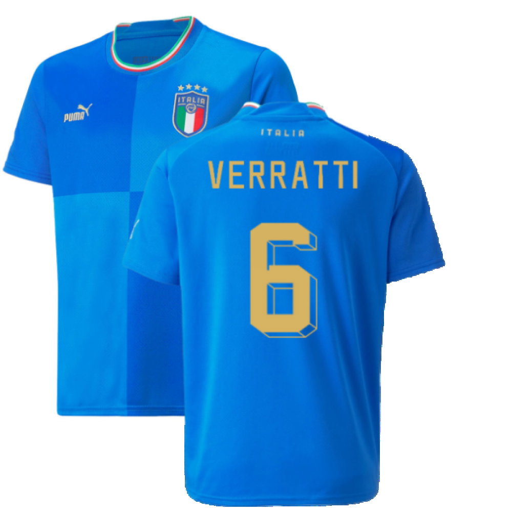2022-2023 Italy Home Shirt (Kids) (VERRATTI 6)_0