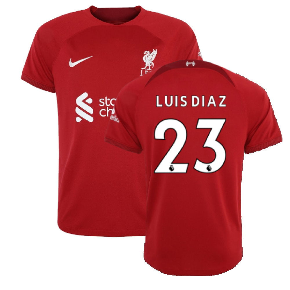 2022-2023 Liverpool Home Shirt (LUIS DIAZ 23)_0