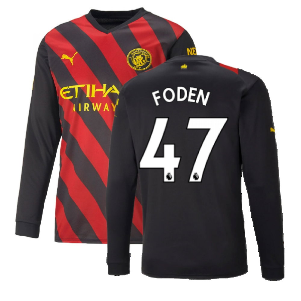 2022-2023 Man City Long Sleeve Away Shirt (FODEN 47)_0