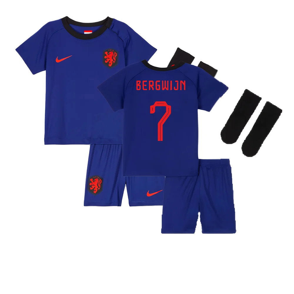 2022-2023 Netherlands Away Mini Kit (Bergwijn 7)_0