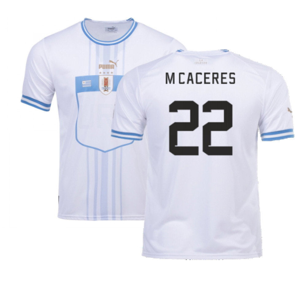 2022-2023 Uruguay Away Shirt (M Caceres 22)_0