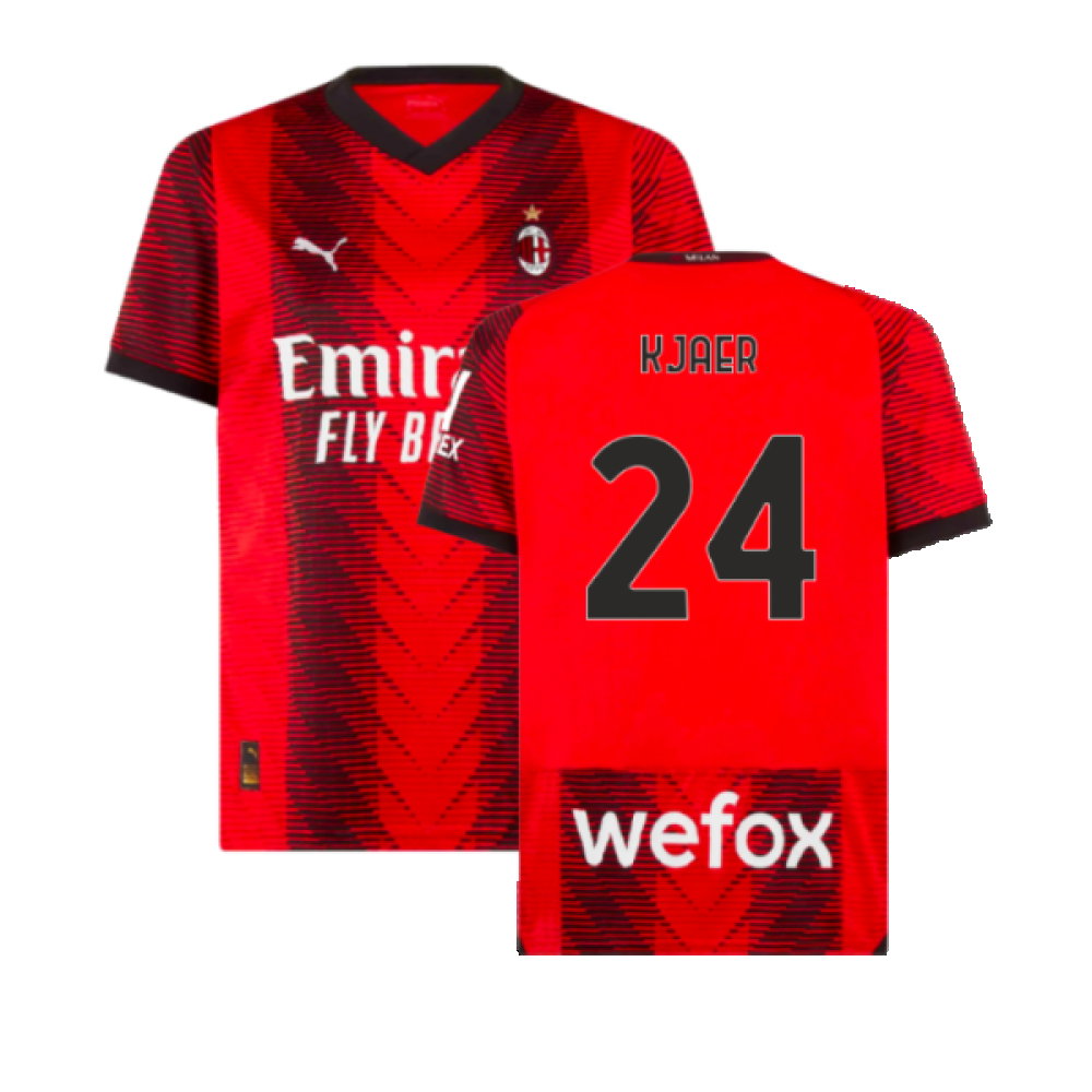 2023-2024 AC Milan Home Shirt (Kjaer 24)_0