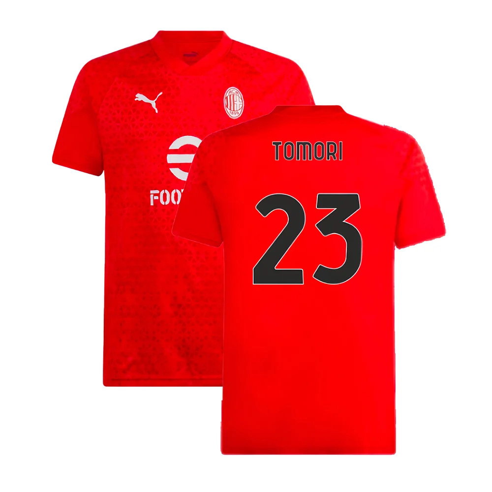 2023-2024 AC Milan Training Jersey (Red) (Tomori 23)_0