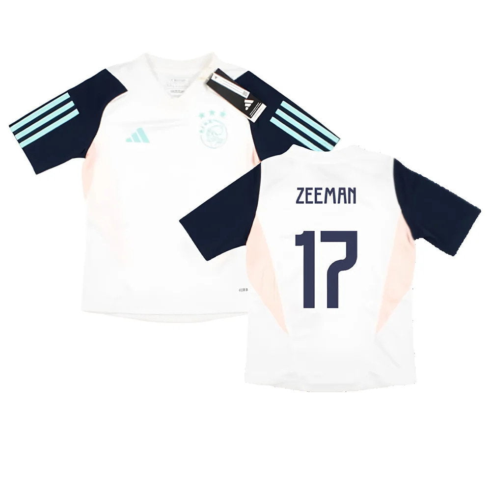 2023-2024 Ajax Training Jersey (White) - Kids (ZEEMAN 17)_0