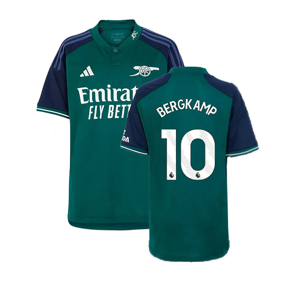 2023-2024 Arsenal Third Shirt (Kids) (Bergkamp 10)_0