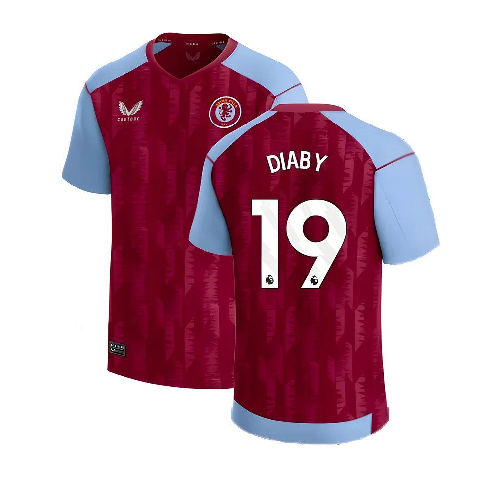 2023-2024 Aston Villa Home Shirt (Kids) (Diaby 19)_0