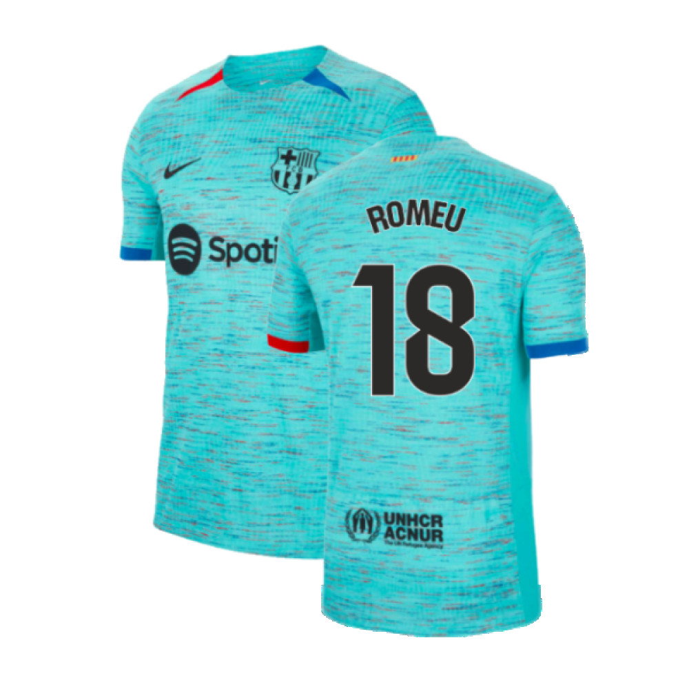 2023-2024 Barcelona Authentic Third Shirt (Romeu 18)_0