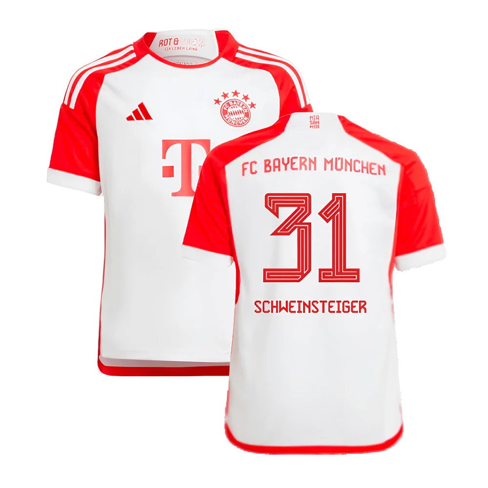 2023-2024 Bayern Munich Home Shirt (Kids) (Schweinsteiger 31)_0