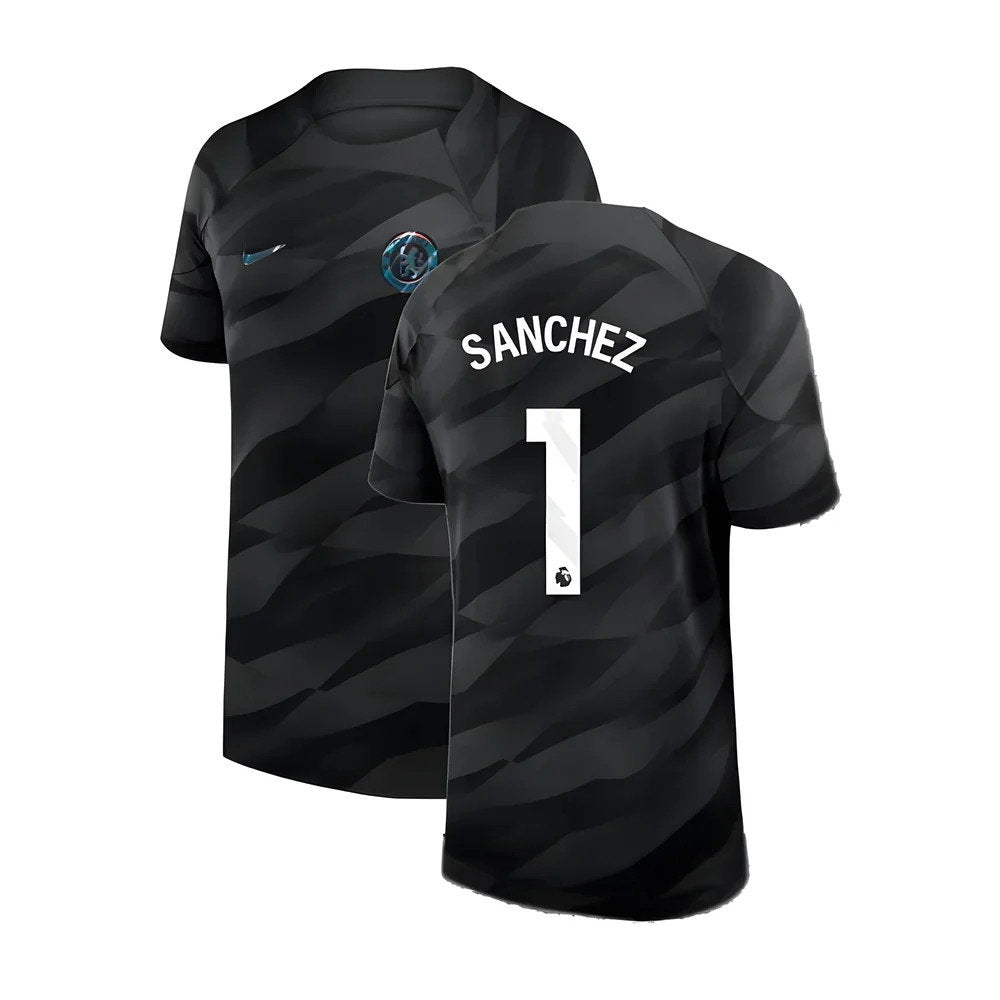 2023-2024 Chelsea Home Goalkeeper Shirt (Black) - Kids (Sanchez 1)_0