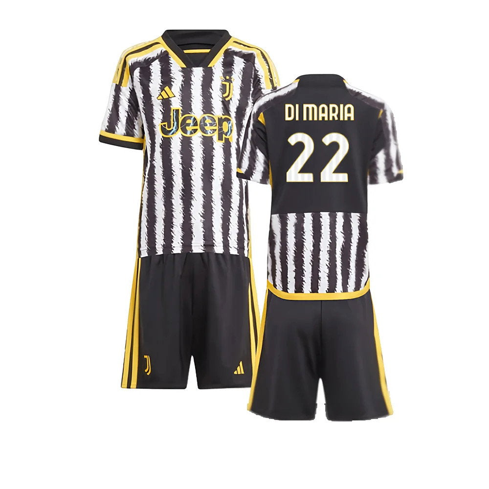 2023-2024 Juventus Home Mini Kit (DI MARIA 22)_0