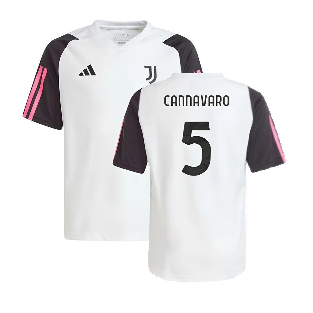 2023-2024 Juventus Training Shirt (White) - Kids (CANNAVARO 5)_0